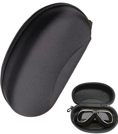 Generisch Sports Glasses Case, Hard Sports Glasses Storage, Ski And Snowboard Goggles Bag, Durable Shell, Travel Carrying Holder, Snow Sport Accessories, 7x3 In, Black, 1 Piece, Convenient