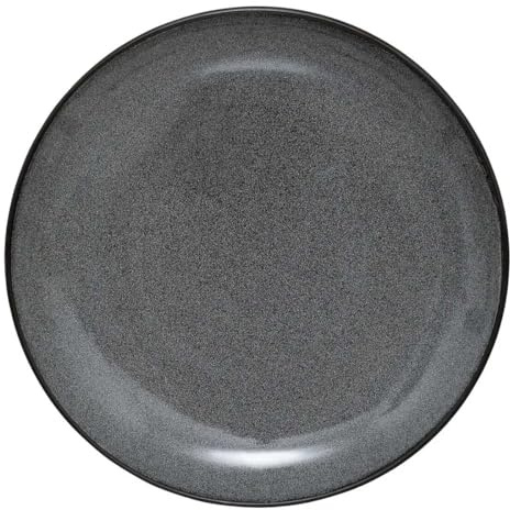 Secret de Gourmet - Lot de 6 Assiettes Plates Diane 27cm Gris Foncé