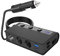 DIYEAH 180W Adaptateur Allume avec Ports Allume Et Ports USB Chargeur De Intelligente avec Alimentation Et Indicateur LED pour Véhicules
