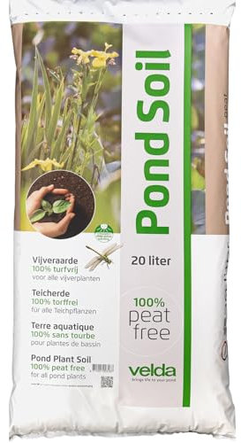 Velda Peat Free 20L Pond Soil - Aquatic Compost for Outdoor Pond Plants