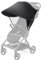 TUONYIS Sonnensegel Kinderwagen mit UV Schutz, Sonnenschutz Kinderwagen, Kinderwagen Sonnenschutz Universal, Sonnensegel Buggy, Sonnensegel für Kinderwagen für Buggy Sonnenschutz für Baby (Schwarz)