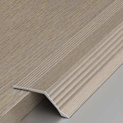 Bande De Transition De Seuil, Jointure De Plancher en Tôle Métallique, Recouvrement D'espace, Profilés TMW (1,57 Po X 2,95 Pi X 1 Pièce)(Light Oak)