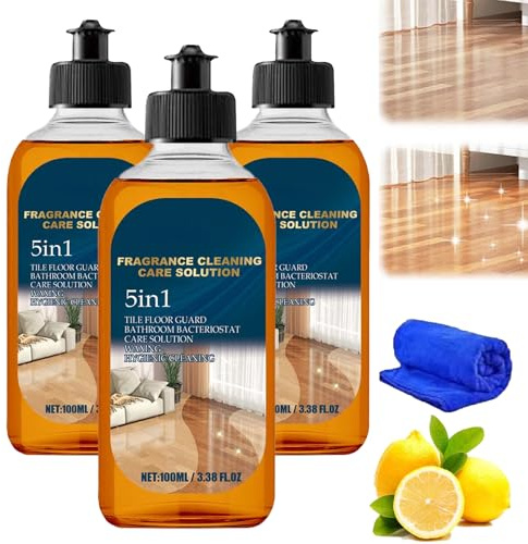 Fragrance Cleaning Care Solution, 5 in 1 Floor Cleaner, Floor Cleaner, Stain & Odor Remover Floorcleaner, Fragranced Mopping Solution for Home Kitchen Bathroom (3)