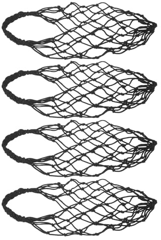 TOPBATHY Lot de 4 Manchons de Tasse Isothermes Noirs Tissés, Porte-gobelets Réutilisables pour Bouteilles et Tasses, Protection Légère et Robuste pour Camping, Randonnée et Plein Air