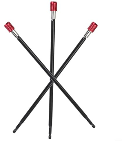 Quick Release Holder, Magnetic Screwdriver Extension With Hex Shank Drill Adapter, Self Locking Extension Rod For Electric Drill, Long Reach 1/4 Inch Extender(4pcs set)