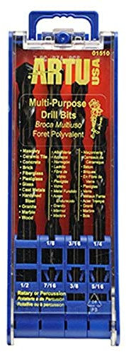ARTU USA 01510 Jeu de 7 forets multi-usages
