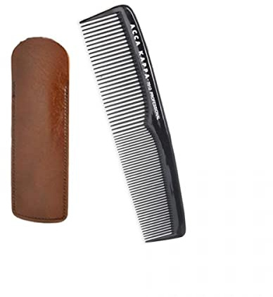 Acca Kappa Haarkamm für die Tasche, professioneller Kamm für Friseur, Radoschnitt/Fitto 7012