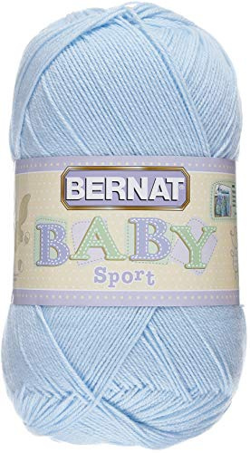 Bernat Sport Yarn, Baby Blue, Acrylic, Big Ball