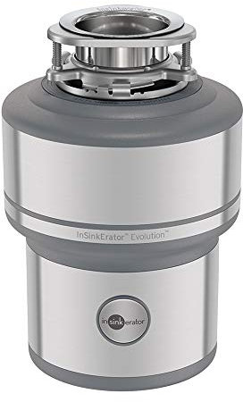 Insinkerator 75275 Evolution 200 monouso per rifiuti alimentari in acciaio inossidabile, grigio