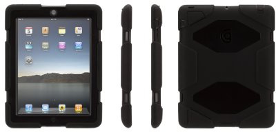 Griffin GB35108 Survivor Military Duty Case with Stand for iPad 2, iPad 3, iPad 4 - Black & Black