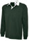 Uneek New Mens Plain Premium Rugby Shirt -Bottle Green - X-Large