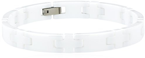 Boccia Damen Armband Titan/Keramik weiß 21.0 cm 0384-03