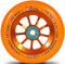 River Glide 110mm Stunt-Scooter Rolle inklusive Flash Kugellager + Fantic26 Sticker (Rapid Orange)