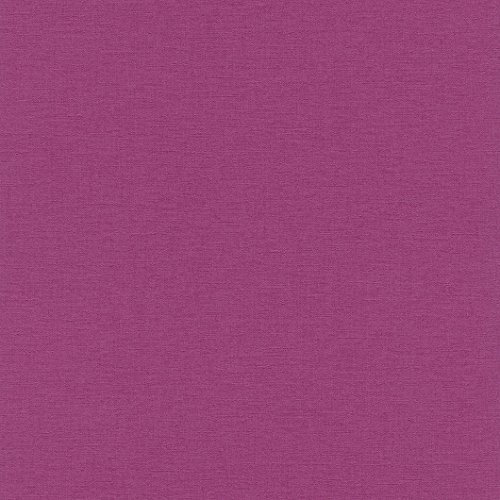 rasch Tapete 448542 aus der Kollektion Florentine II – Einfarbige Vliestapete in kräftigem Pink – 10,05m x 53cm (L x B)
