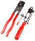 Qbace 2pcs Auto Cv Joint Boot Clamp Pliers Car Banding Tool Kit Set