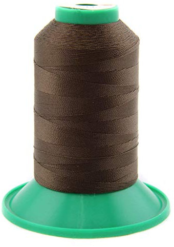 nts Nähtechnik 1000m Nähgarn, Ledergarn 60, Farbauswahl, Filament Garn für Leder (Dunkelbraun)