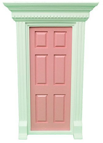 Melody Jane Dolls House Pink Georgian Front Door with Dentil Detail1:12 Scale