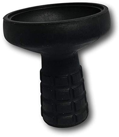 EKNA Tête de narguilé en silicone pour narguilé incassable noir