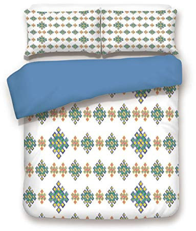 Bettwäsche-Set mit 2 Kissenbezügen, 3-teilig, mehrfarbig Twin Color#18