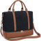 LEDAOU Weekender Damen Reisetasche Tasche mit Schuhfach Canvas Handgepäck Tasche Sporttasche Travel Bag (Canvas Schwarz)