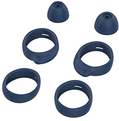 Hemobllo Headset Plug Set of 16 Silicone Ear Tips for Buds/Buds - Dust Protection and Lightweight Design (Blue)