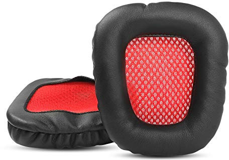 Ersatz-Ohrpolster kompatibel mit KLIMTM Mantis Gaming-Headset, Ohrenschützer, Schaumstoff, Rot