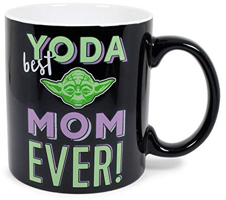 Star Wars Yoda Best Mom Ever Ceramic Mug | Holds 20 Ounces | Toynk Exclusive