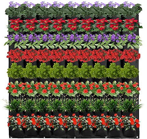 72 Tasche Pianta Crescere Borsa Grow Borse Plantation Da Appendere Tasca Di Plantation Vegetali Greening Piantare Borsa per Giardino Parete Verticale
