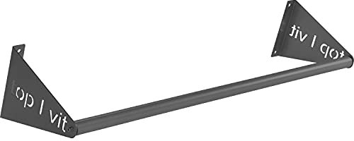 top vit Premium Mattenwandhalter zur Aufbewahrung von Gymnastikmatten (anthrazit, 135cm)