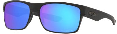 Oakley Unisex Oo9189 Twoface Sonnenbrille, Mattschwarz/Prizm Sapphire polarisiert, 60
