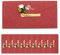 BITEYI 10 Stück Vintage Kraftpapier Umschläge mit Grußkarten Handgefertigte Getrocknete Blumen und Aufkleber,für Geburtstags Hochzeits Weihnachtens Party Einladungen Postkarten (Rot)