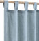 KOUFALL Hellblaue Vorhänge für Wohnzimmer, 2 Paneele, Schlaufenvorhänge, Flachs, Leinen, halbtransparent, Vorhänge für Schiebetür, Esszimmer, Büro, Landhausstil, 2 m, Steinfarben, Vintage, Blaugrau