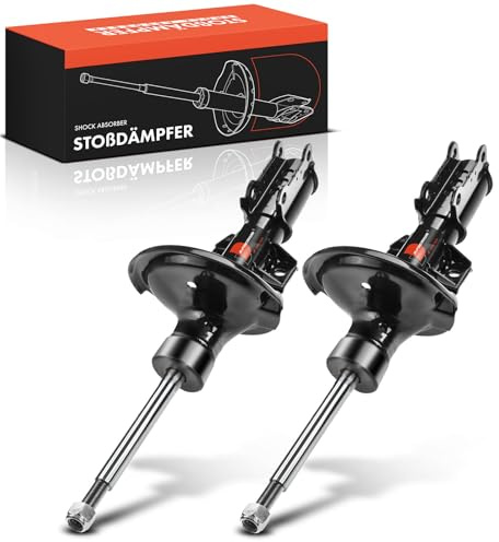 Frankberg 2x Stossdämpfer Stoßdämpfer Vorne Links Rechts 528mm Gasdruck | Kompatibel mit V70 II 285 S60 I 384 V70 I 875 876 S80 I 184 Replace# 554046, 334611