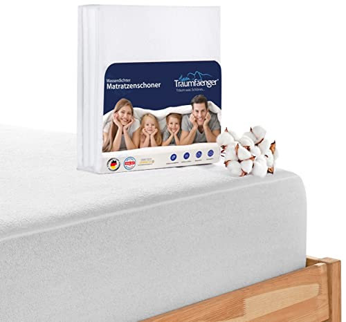 Wasserdichter Matratzenschoner und Nässeschutz 70x140 cm, Oeko-TEX® Standard 100 aus Baumwolle & Spannfixierung: Inkontinenzunterlage & Matratzenschutz, auch als Ersatz für Spannbettlaken