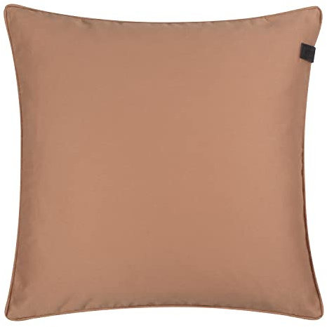 Schöner Wohnen Kollektion Kissenbezug Soft 45x45 cm Baumwolle Dekokissen Zimt-Soft ohne Füllung Reißverschluss waschbar pflegeleicht