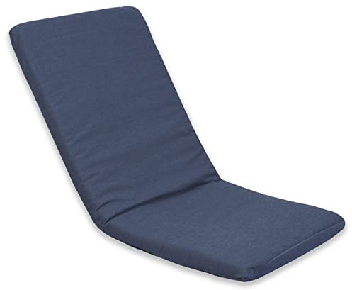 MERCURY TEXTIL- Cojín Tumbona Colchón, Colchoneta para Tumbona Acolchada, Cómodo y Elegante. Ideal para Jardín, Piscina, Playa, Terraza y Balcón (120x55cm, Azul)