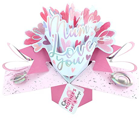 Mum Love You On Mother's Day Pop-Up Greeting Card Second Nature 3D Pop Up Cards MPOP027