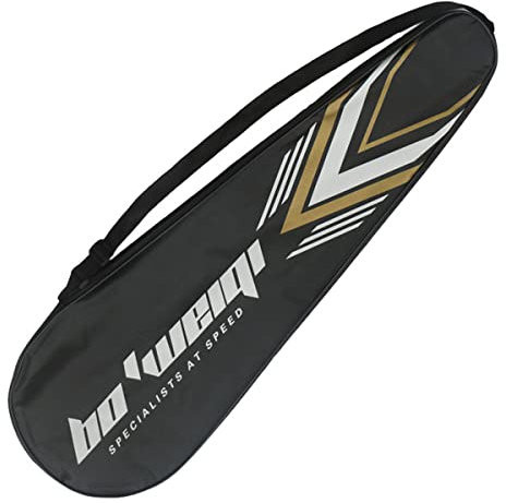 Roysmart Wasserdicht Badminton-Tasche, Schulter Badminton-Tasche für 2 Schläger, Badminton-Schlägertaschen mit Reißverschluss, Sport Badminton-Rucksack Umhängetasche
