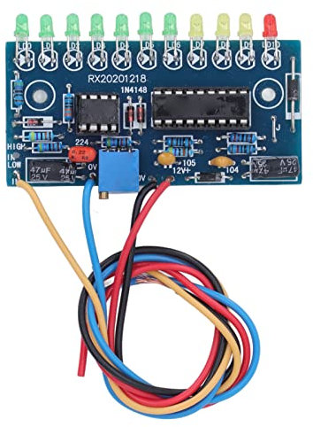 10-Segment-LED-Audiopegelplatine Vorverstärker-Pegelanzeigemodul für VU-Meter-Vorverstärker, VU-Instrumentenvorverstärker