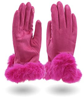 QUEEN HELENA Damen Fingerhandschuh G03 fuchsia, Einheitsgröße