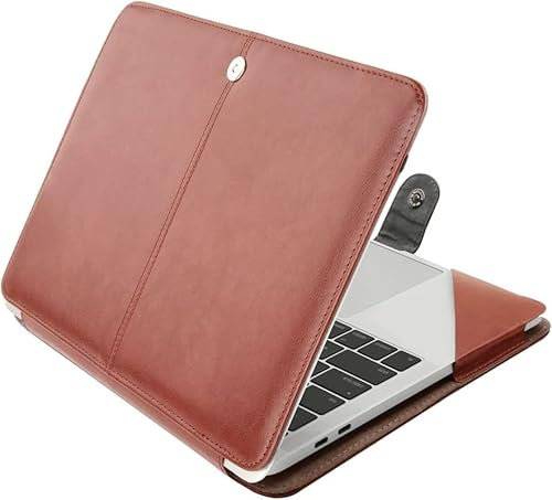Dorca PU Leather Folio Case for Acer Aspire 3 Laptop Intel core i5 12th Gen A315-59 - Tan Brown