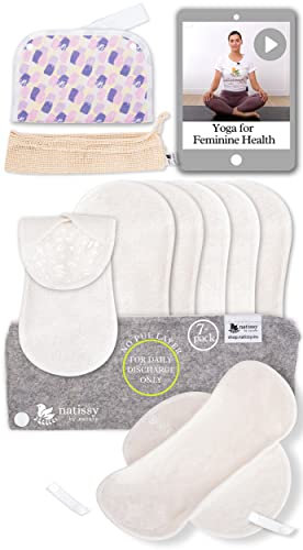 Salvaslip Lavabili Bambù Biologico con Stampa Antiscivolo; 7 (M) Salvaslip Lavabili Donna; Salva Slip Bamboo per Perdite Vaginali; Riutilizzabili per la Serenità di Tutti i Giorni