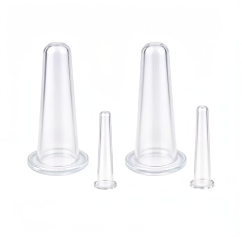 4 Pcs Face Cupping Set, Silicone Facial Vacuum Massage Cup