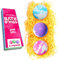 Set de regalo de 3 bombas de baño de Zimpli Gifts, ideal para rellenar medias, bombas de burbujas efervescentes navideñas, kit de mimos relajantes