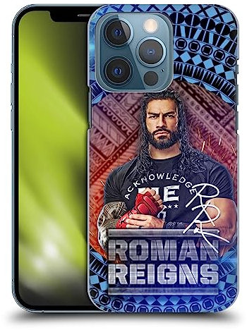 Head Case Designs Offizielle WWE Stammesmuster Roman Reigns Harte Rueckseiten Handyhülle Hülle Huelle kompatibel mit Apple iPhone 13 Pro