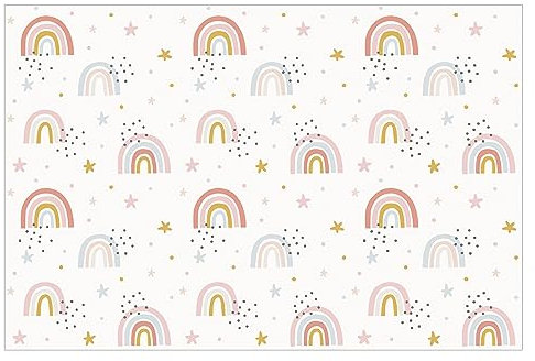 Bilderwelten Fototapete Babyzimmer Regenbogen Sterne Pünktchen 190x288 cm Vlies-Tapete XXL Smart Wandtapete Wanddekoration Kinder Kinderzimmer