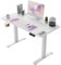 Homall 120x60 cm Höhenverstellbarer Elektrisch Schreibtisch, 2-Fach-Teleskop, Sitz-Stehpult mit Vierteilige Tischplatte, Computertisch mit Memory Funktion, HAD931222