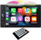 6.2 Doble Din iOS Carplay, Android Auto Car Stereo HD Pantalla táctil Bluetooth Multimedia DVD CD Reproductor de radio, Car Play Mirror Link Receptor de audio para automóvil RDS AM FM USB SD AUX