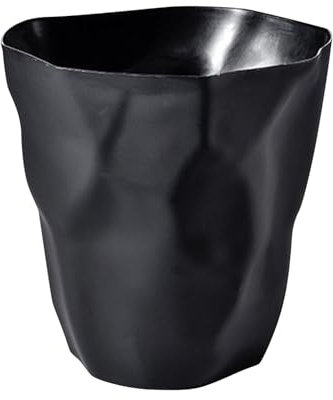 LOVIVER Papierkorb, Mülleimer ohne Deckel, nordischer Müllbehälter, Mülltonne für Wäsche, Wohnzimmer, Badezimmer, unter dem Schreibtisch zu Hause, Schwarz