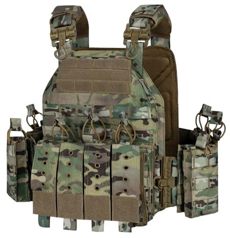 YAKEDA Quick Release Tactical Outdoor Vest for Adult (CP)